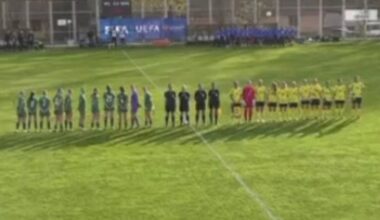 Irish team sing anthem after God Save the King blunder