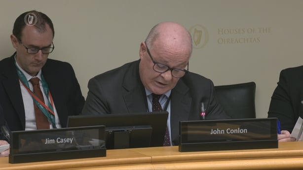 John Conlon speaking to the Public Accounts Committee