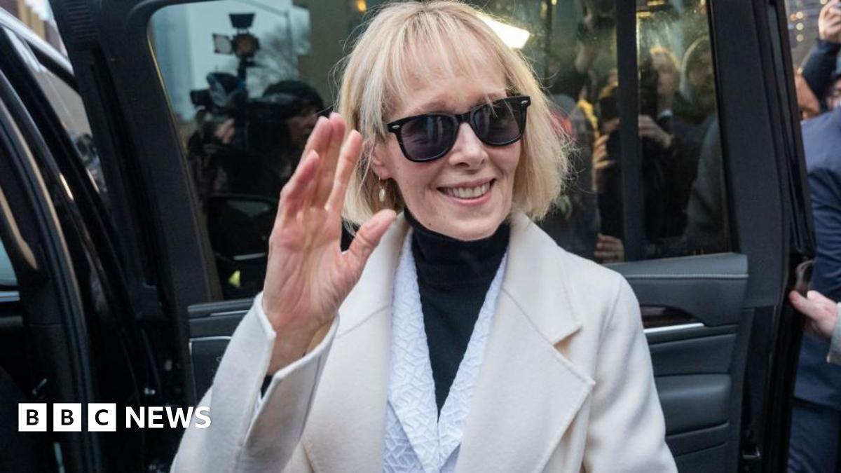 Jean Carroll at a  Manhattan federal court at the conclusion of her defamation suit against Donald Trump on 26 January, 2024 in New York City