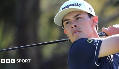 Johnny Keefer hitting a golf shot