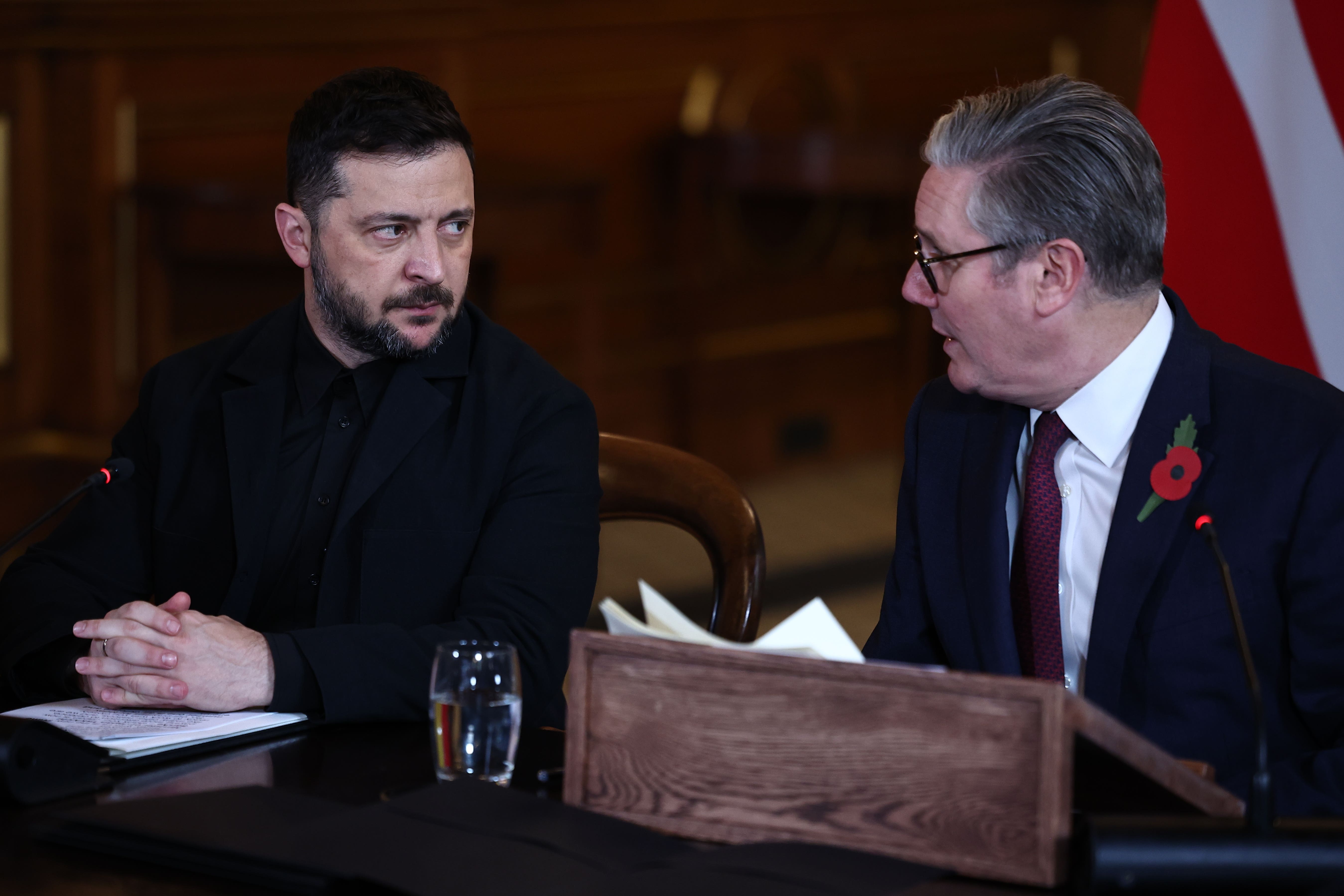 Sir Keir Starmer called Volodymyr Zelensky on Saturday evening to discuss the peace proposals