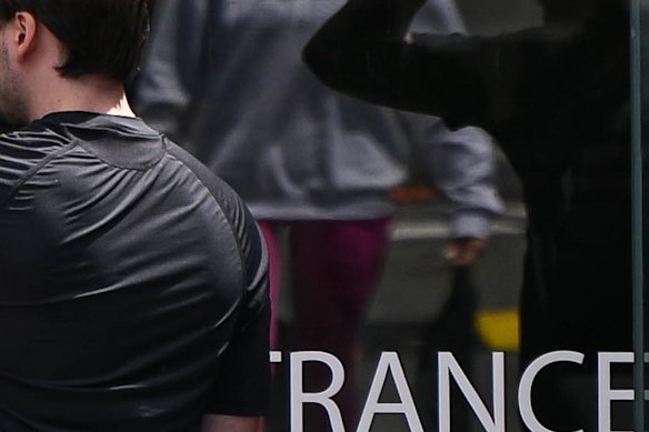 Gym goers were spotted on Thursday as Derrimut stressed to staff it would be business as usual