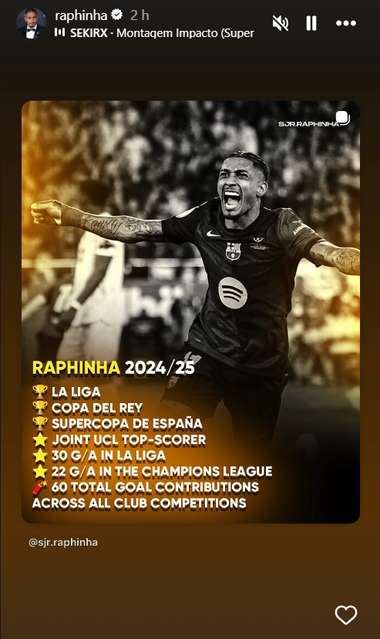 Raphinha instagram post 3
