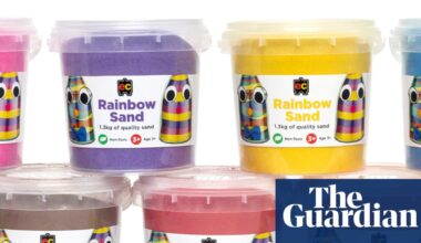 Colourful children’s sand sold by Officeworks recalled amid asbestos fears | Health