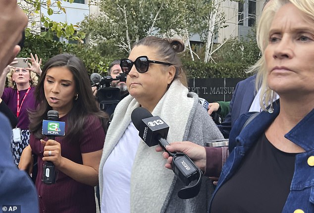 Dana Williamson was pictured entering court on Wednesday, when she pleaded not guilty to all charges