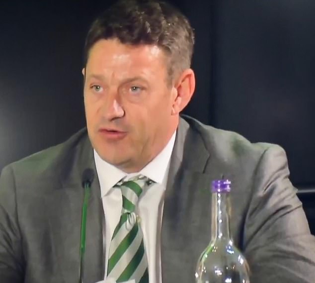 Ross Desmond read out a prepared speech which labelled some fans 'bullies' and 'irrational'