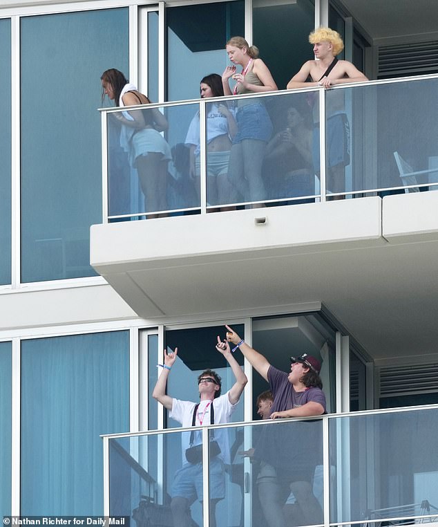 Teens were enjoying themselves as they settled in to their rooms