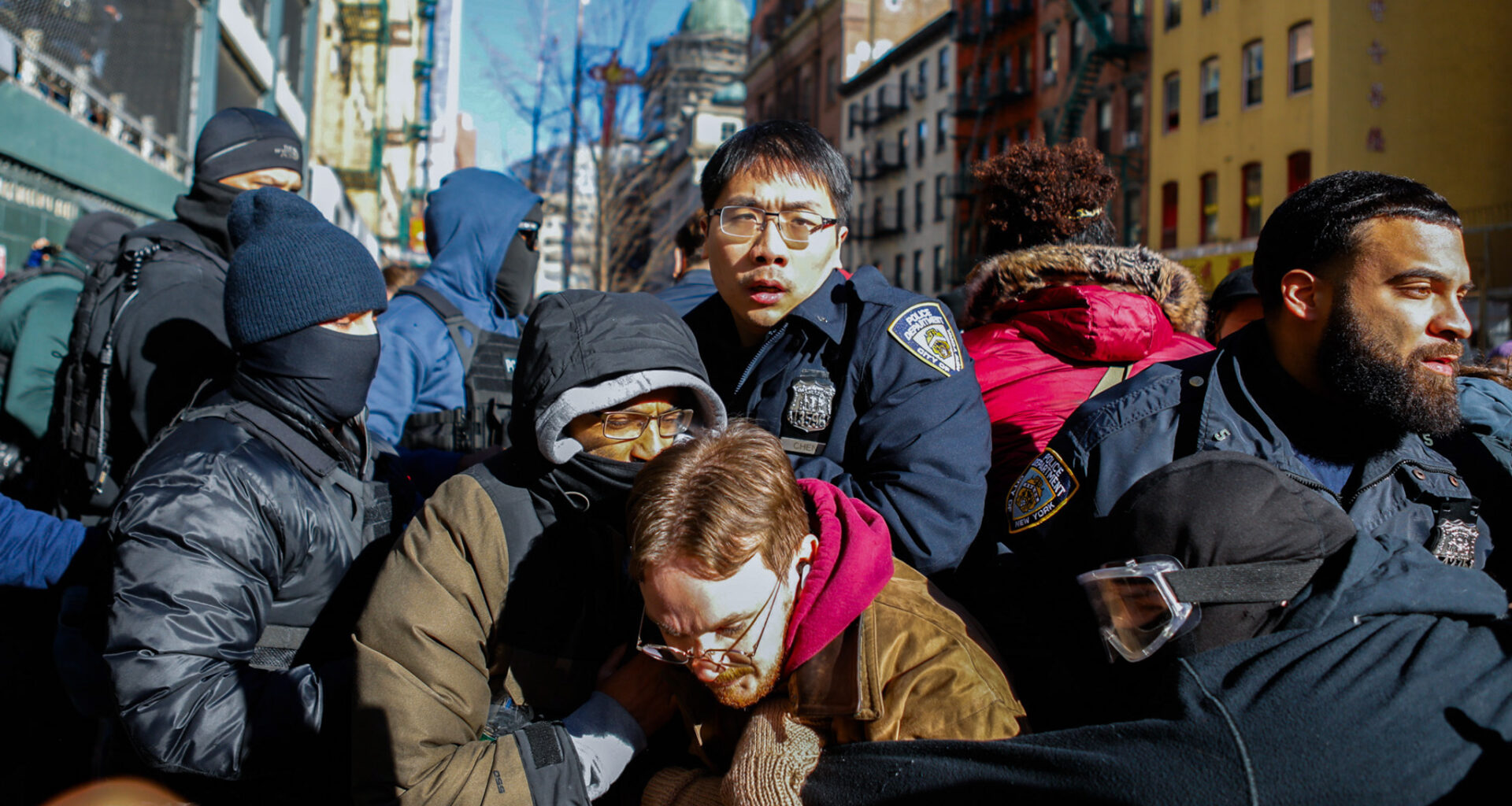 NYPD Arrest More Than a Dozen Protesting Homeland Security Agents in Tense Confrontation