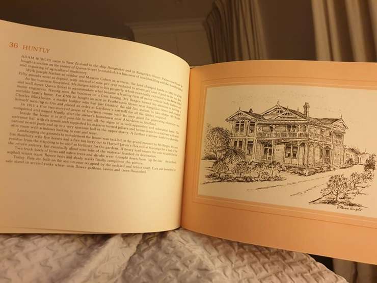 Huntly House, at 111 Wharf Road, in Clarks Beach, Franklin, started life in Palmerston North. Photo / Supplied