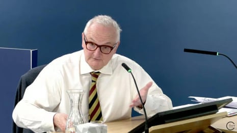'I don't even know what Uniserve is' Theodore Agnew tells Covid inquiry – video 