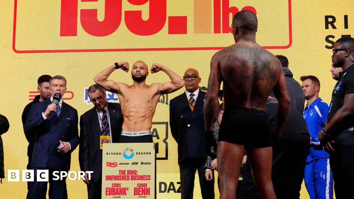Relive Eubank vs Benn 2 weigh-in: Reaction, analysis of final face-off as Chris Eubank Sr misses event