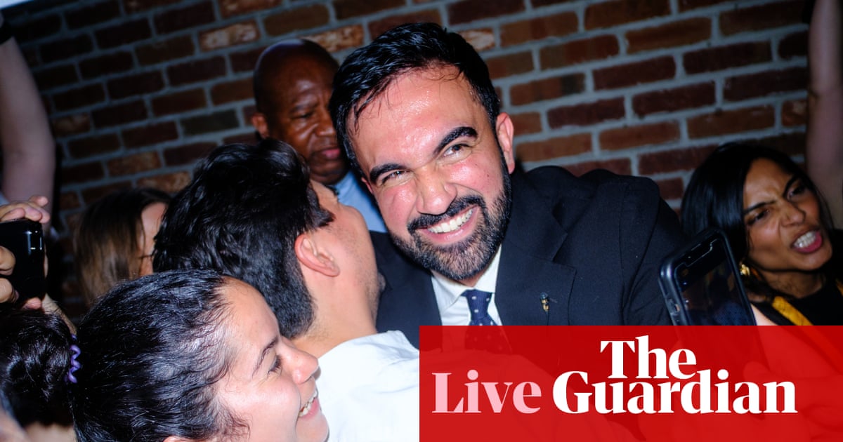 Democrat Zohran Mamdani sweeps to victory in New York City mayoral election and lays down challenge to Trump - live | Zohran Mamdani
