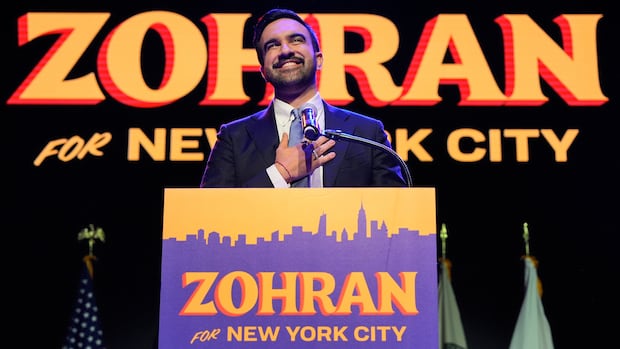 New York City's new mayor, Zohran Mamdani, calls out Trump in victory speech