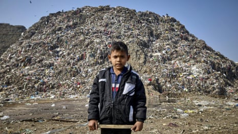 Life and death on India’s toxic trash mountains – video