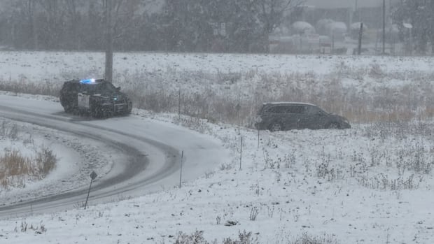 GTA's first snowfall causes transport chaos - CBC