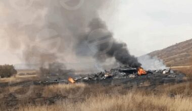 Turkish military plane with 20 aboard catches fire mid-air, crashes in Georgia - watch