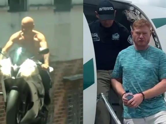 Pictured: Two men ‘linked to Irish Mafia’ arrested in dramatic Colombian raid