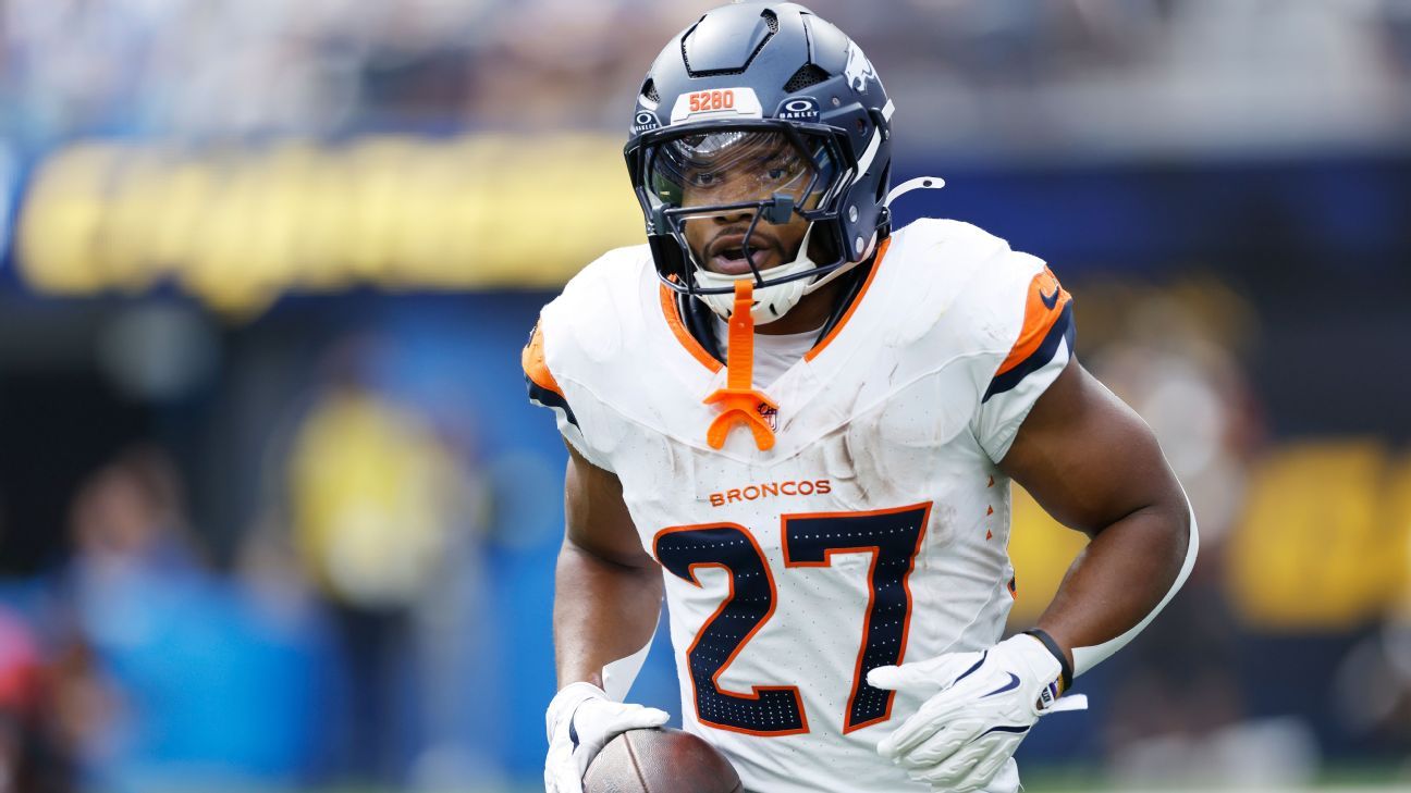Sources: Broncos RB Dobbins (foot) likely done for season
