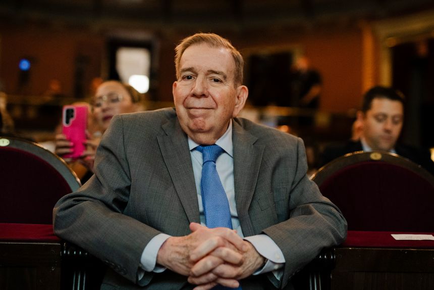 Venezuelan President-elect Edmundo Gonzalez during the Grupo Libertad y Democracia Forum at the Ateneo de Madrid, May 21, in Madrid, Spain.