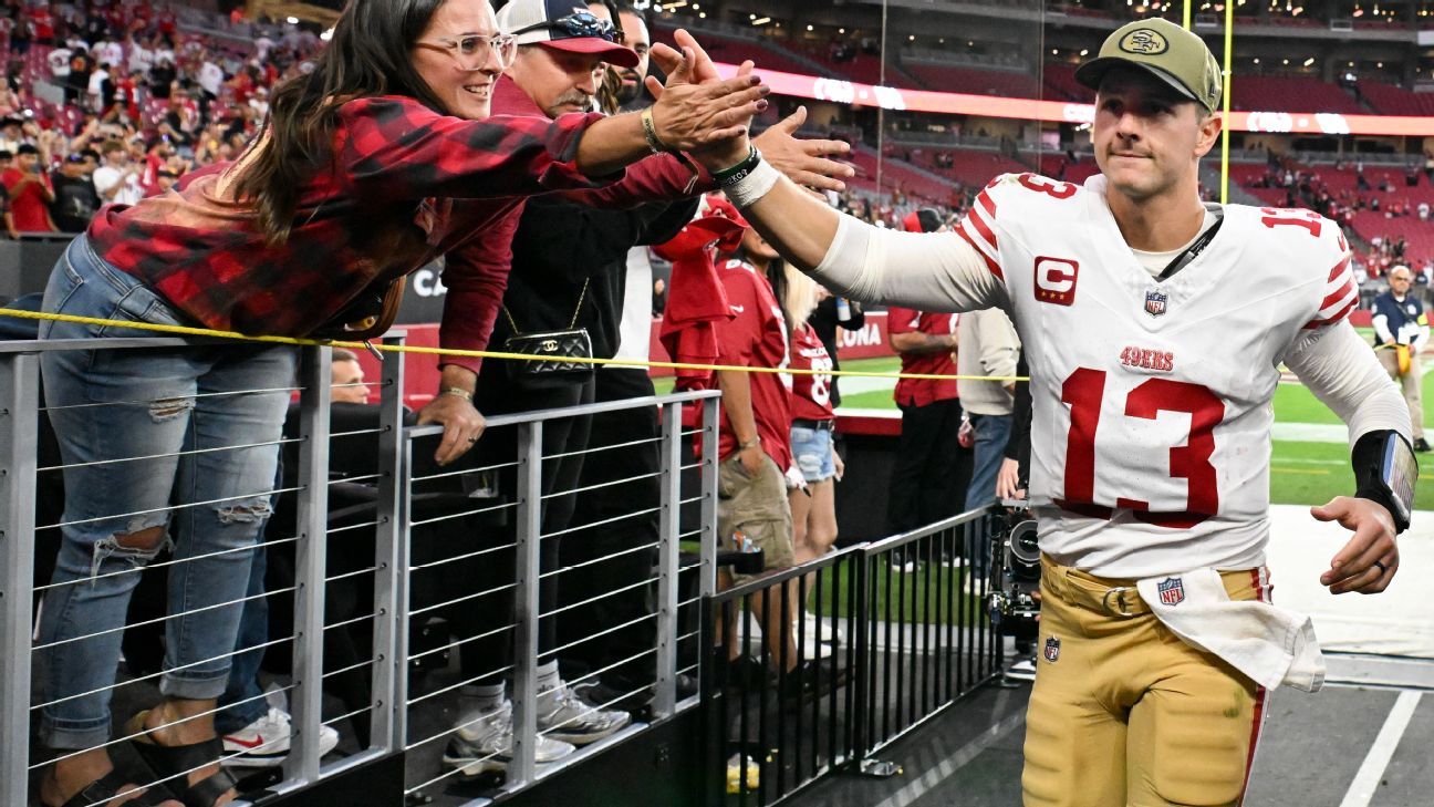 49ers QB Brock Purdy returns with 3 TDs in win vs. Cardinals