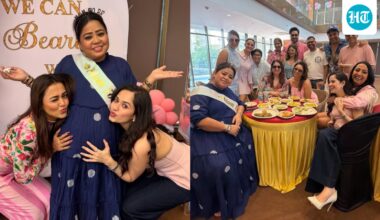 Bharti Singh gets a surprise baby shower from ‘team baby girl’ Jannat Zubair, Tejasswi Prakash and Laughter Chefs crew