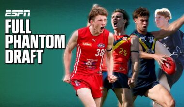 AFL Draft 2025: 54 picks, bidding drama in ESPN's final, full Phantom Draft