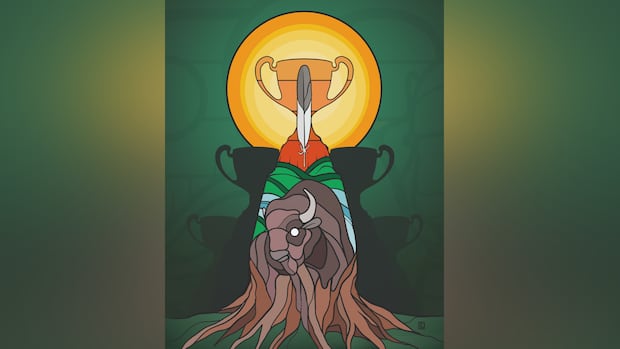 Sask. artist behind Indigenous Riders logo creates new design to celebrate Grey Cup win