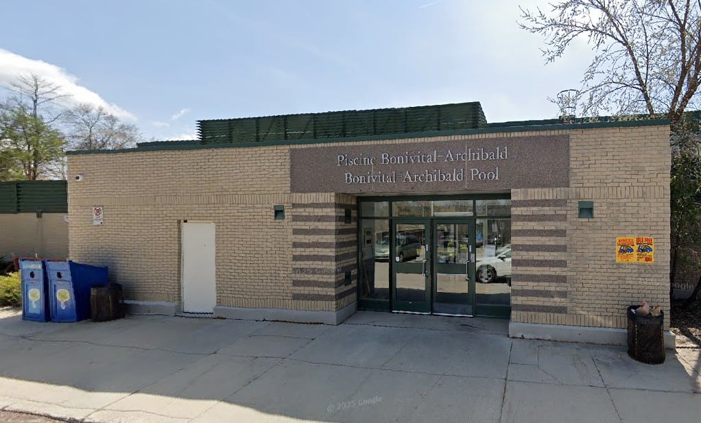 The front face of a brown building.