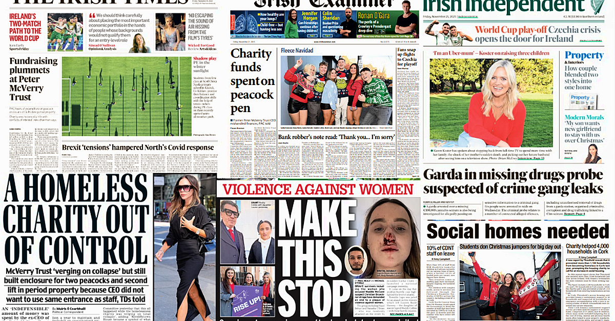 What the papers say: Friday's front pages