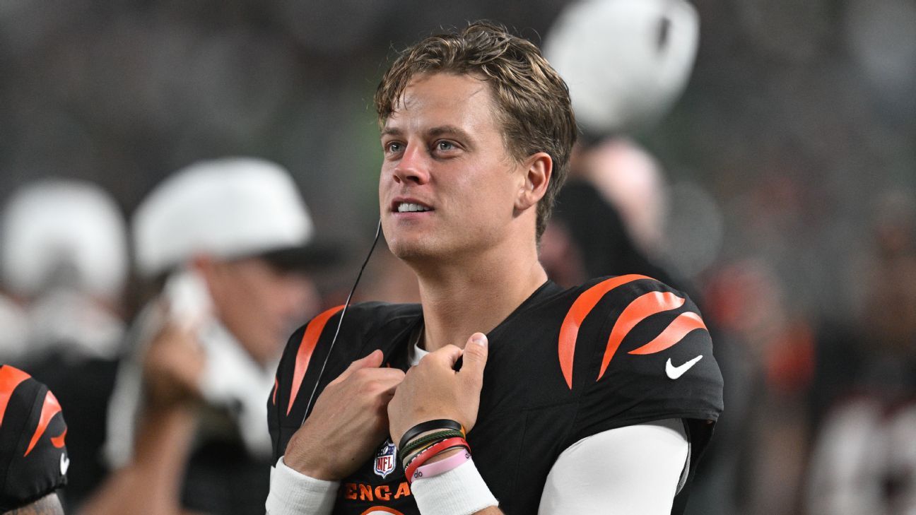 Bengals QB Burrow 'looks great' but status still TBD, says coach
