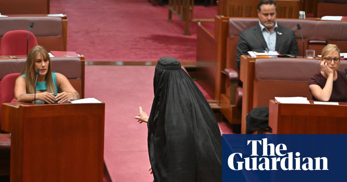 Pauline Hanson faces widespread condemnation after repeating ‘disgraceful’ burqa stunt in Senate | Pauline Hanson