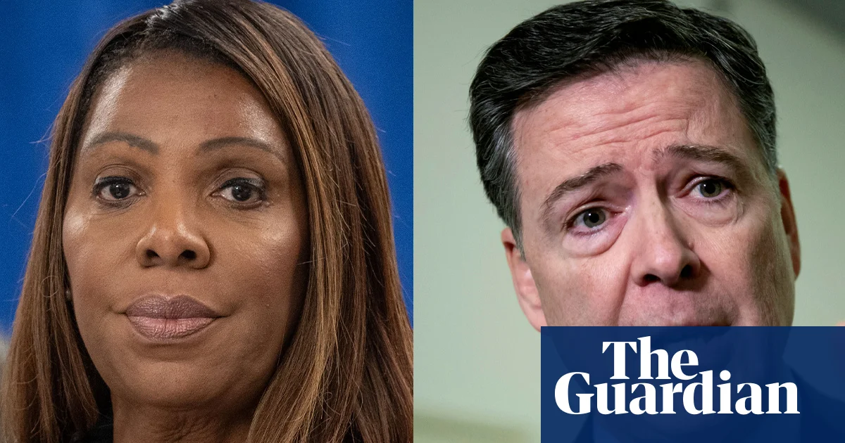 US judge throws out criminal cases against James Comey and Letitia James | James Comey