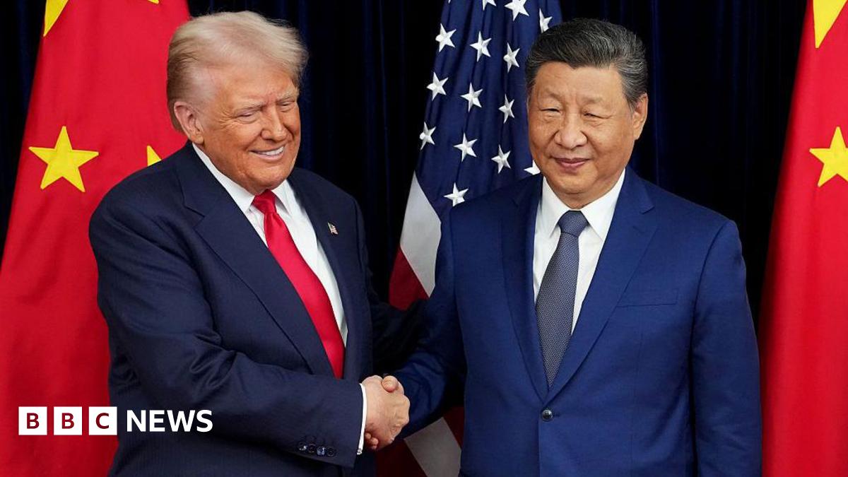 Trump and Xi shake hands