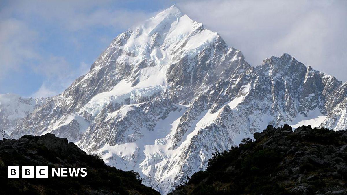 The peak of Mount Cook, also known as Aoraki in Maori, New Zealand's highest mountain