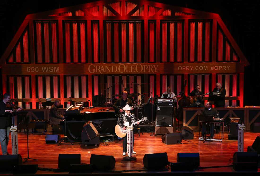 Little Jimmy Dickens performs at The Grand Ole Opry at Ryman Auditorium in Nashville, Tenn. (Photo by Terry Wyatt/Getty Images)