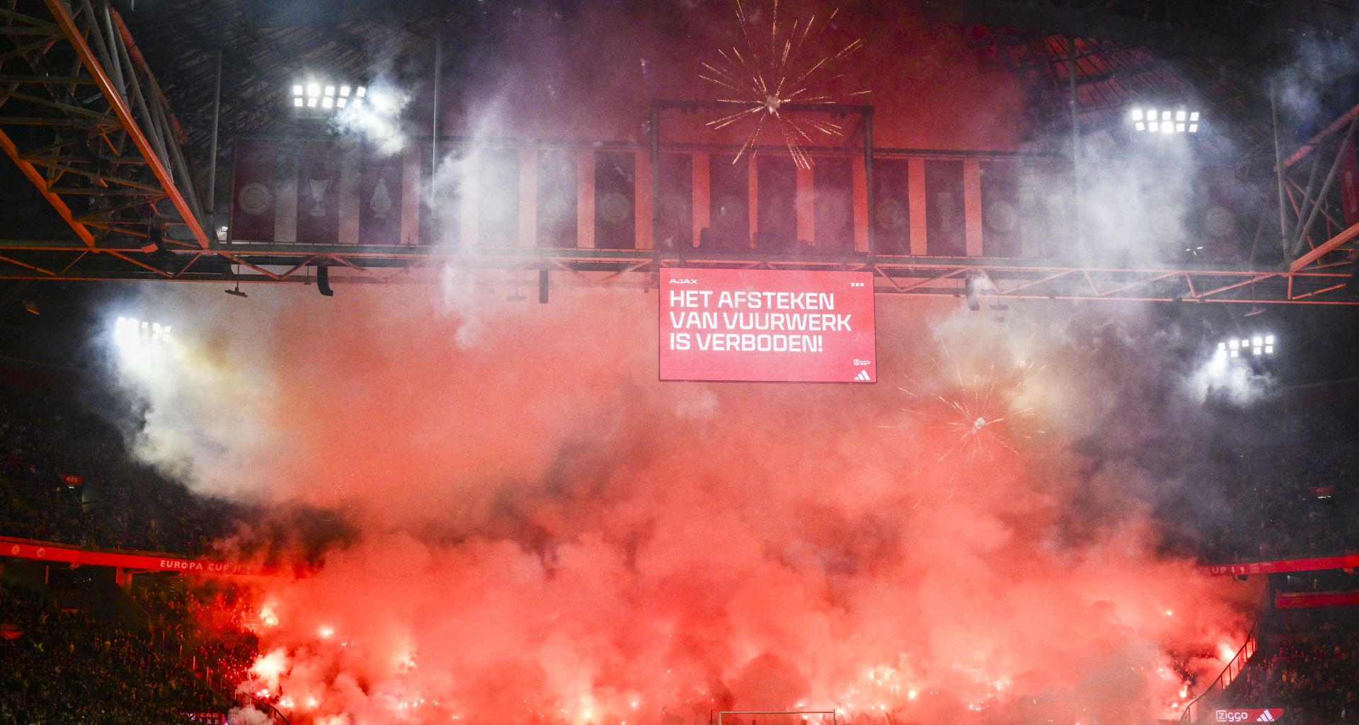 Ajax release furious statement as fan antics see match abandoned after just six minutes