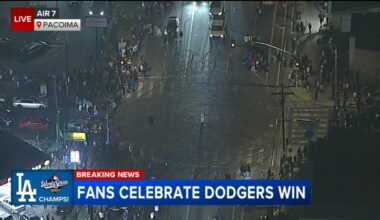 World Series: LAPD issues tactical alert, responds to multiple street takeovers as Dodger fans celebrate World Series win