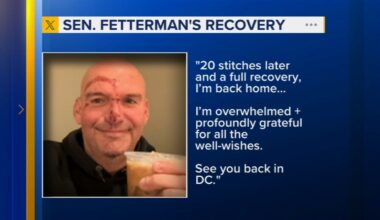 Sen. John Fetterman released from hospital after fall