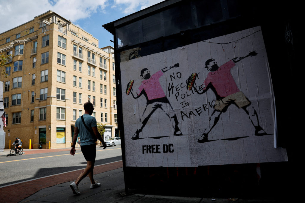 FILE PHOTO: U.S. President Donald Trump deploys National Guard in Washington