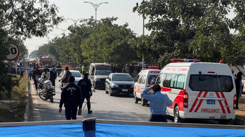 At least 12 killed in blast outside court in Islamabad, Pakistan