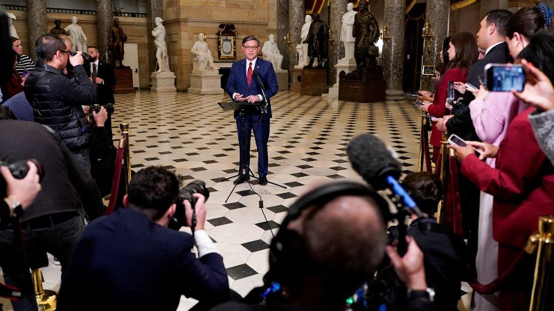 Johnson shifts strategy on Epstein files vote – as GOP leaders brace for mass defections