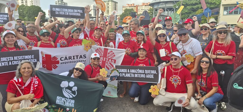 Caritas participation at the People's March in Belém during COP30, 16 November 2025 © Caritas Internationalis