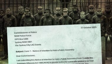 The avowed Nazi who signed protest application letter to police commissioner