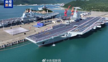 China commissions first electromagnetic catapults-equipped aircraft carrier, Fujian; country officially enters three-carrier era