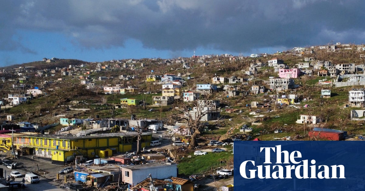 ‘New reality’: Hurricane Melissa strength multiplied by climate crisis, study says | Hurricane Melissa