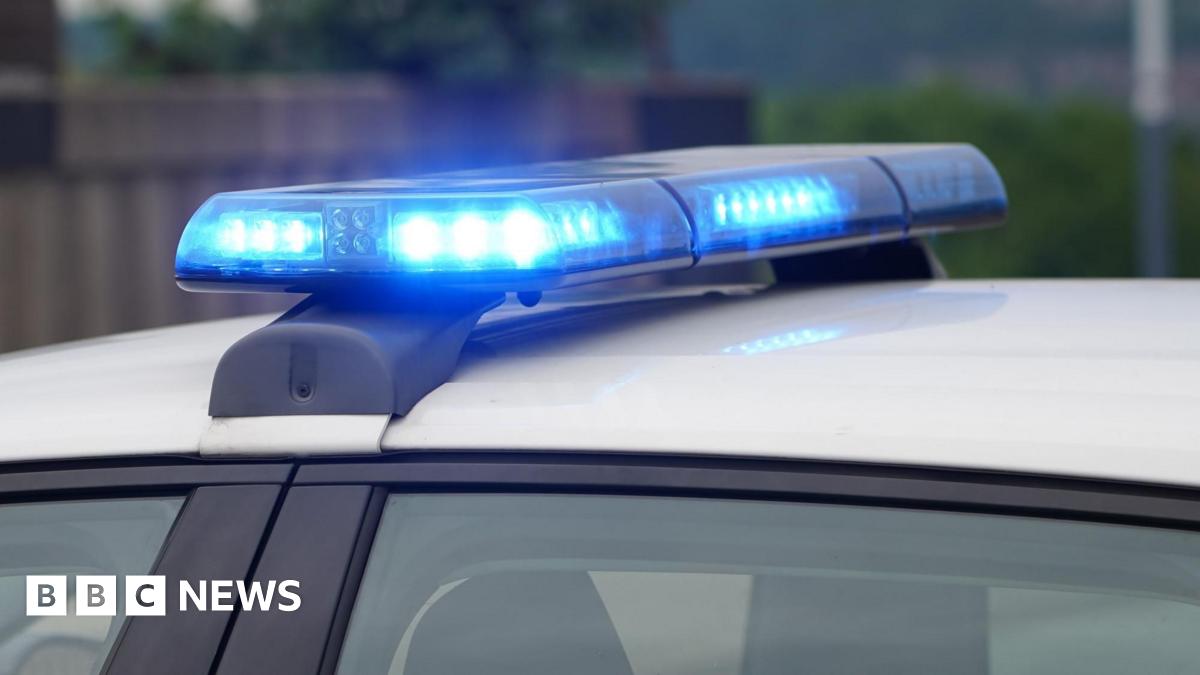 Blue lights on police care