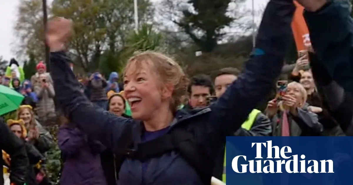Sara Cox completes five-marathon challenge and raises £7m for Children in Need | Children in Need