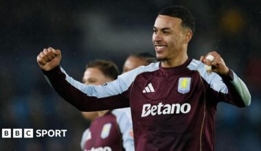 A general view inside Villa Park
