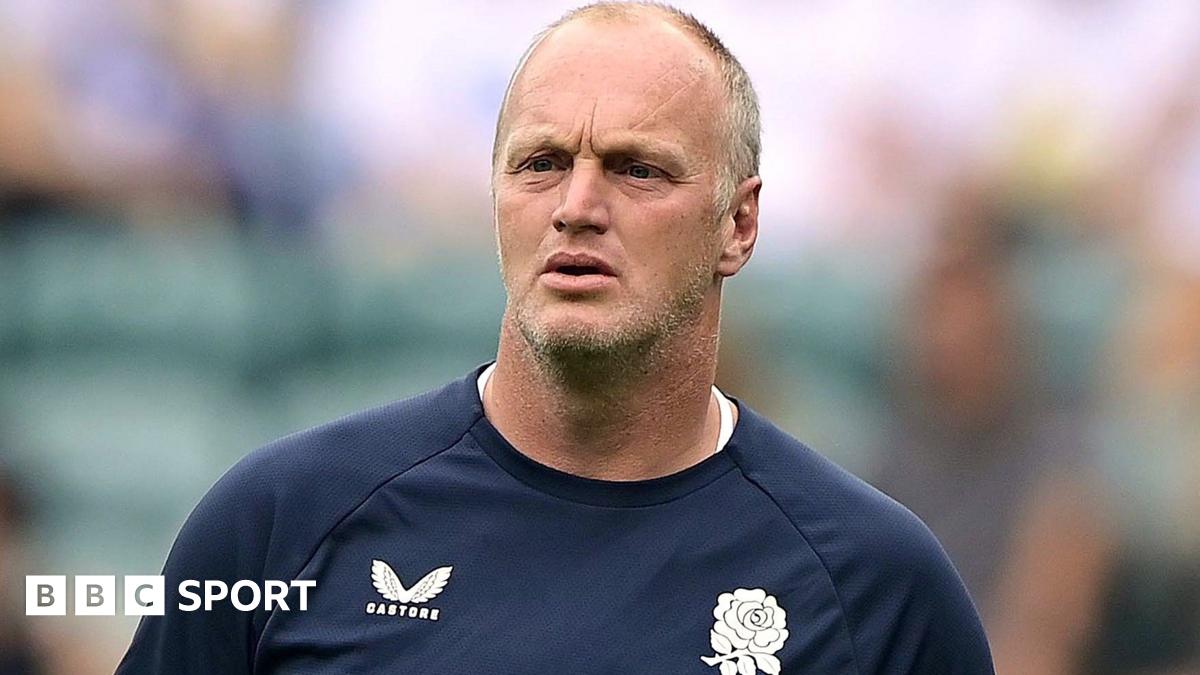 England attack coach Lee Blackett watches on during a training session