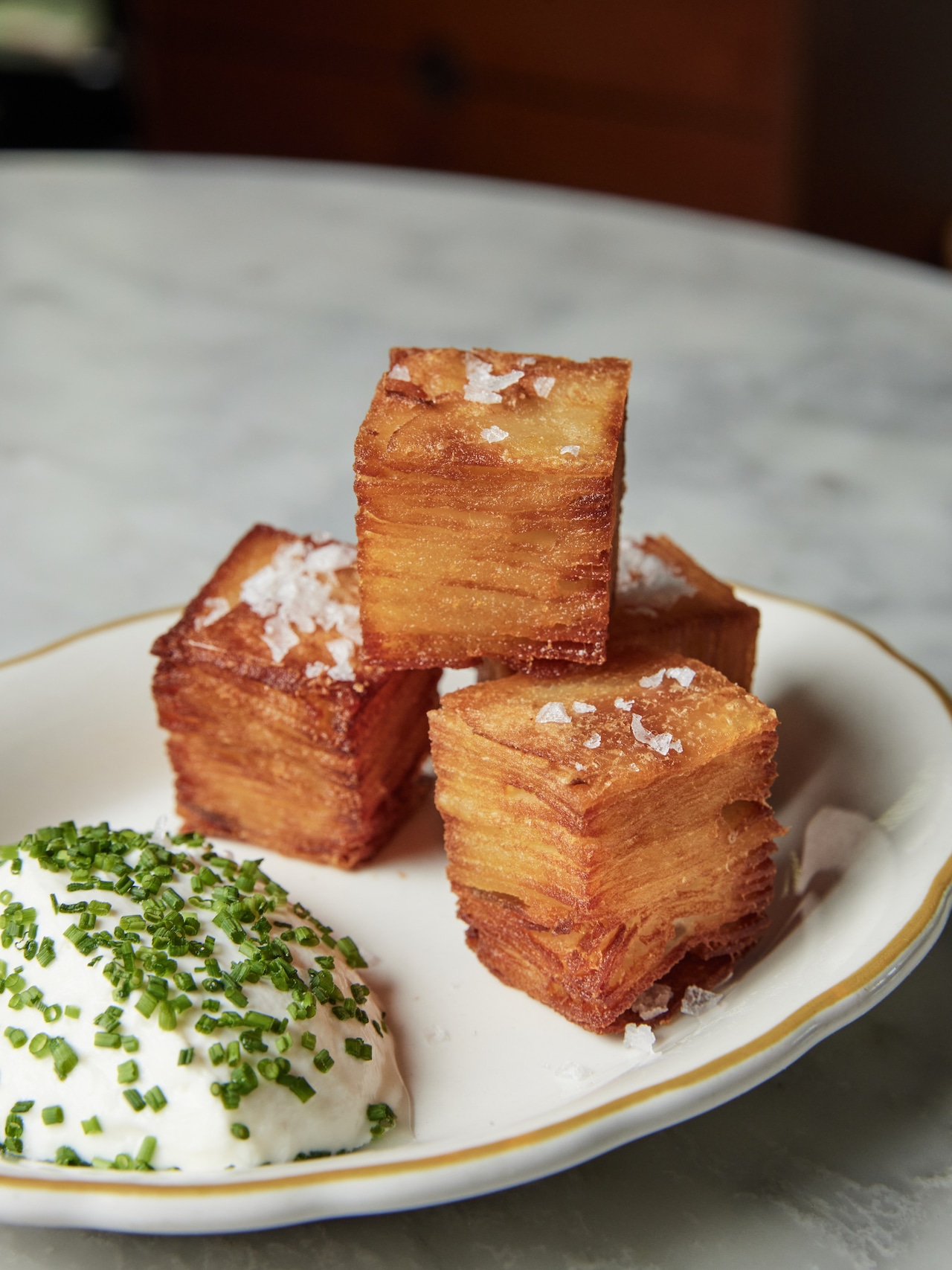 Potato pavé at La Fête in Birmingham, Ala.